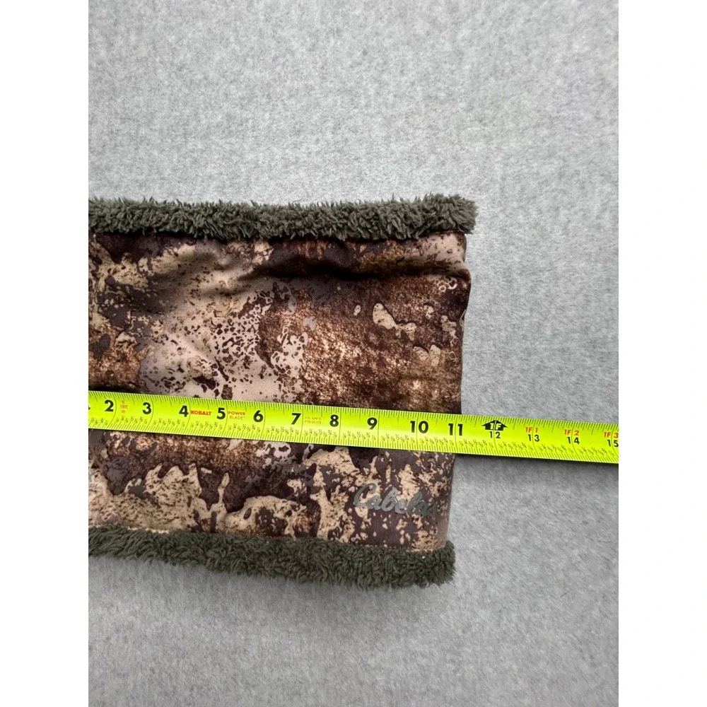Cabelas Prairie Camo Neck Gaiter Gore-Tex Infinium Fleece Lined